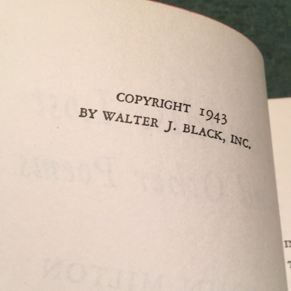 “Paradise Lost and Other Poems” by John Milton, 1943 - Picture 4 of 4